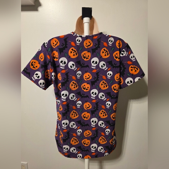 Scrubaid Halloween Scrub Top - Picture 2 of 8